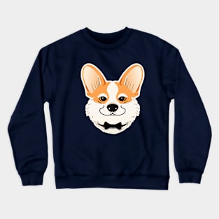 Corgi Bow Dog Lover Puppy Retro Crewneck Sweatshirt